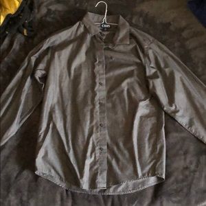 Charcoal Chaps Button Down Shirt